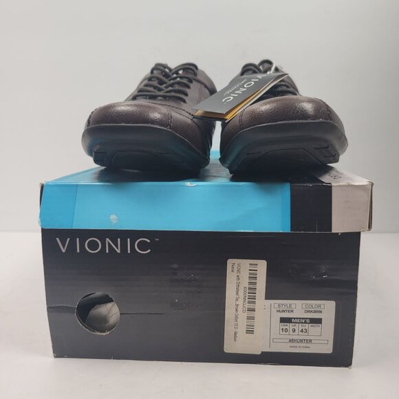 Vionic Hunter Men's Brown Leather Casual  Shoes US Size 10 NWT - Picture 2 of 10